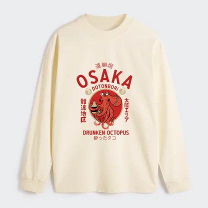 Tokyo-Tiger Drunken Octopus Japan Classic Long Sleeve T-Shirt