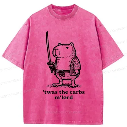 Tokyo-Tiger Obese Capybara Washed T-Shirt