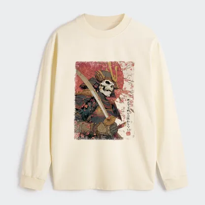 Tokyo-Tiger Samurai Under The Sakura Classic Long Sleeve T-Shirt
