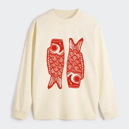 Tokyo-Tiger Retro Carp Streamer Classic Long Sleeve T-Shirt