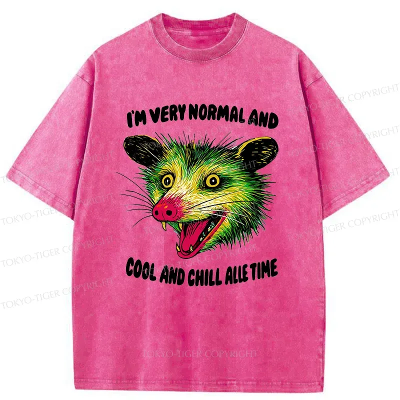 Tokyo-Tiger Psychedelic Possum Washed T-Shirt Sale