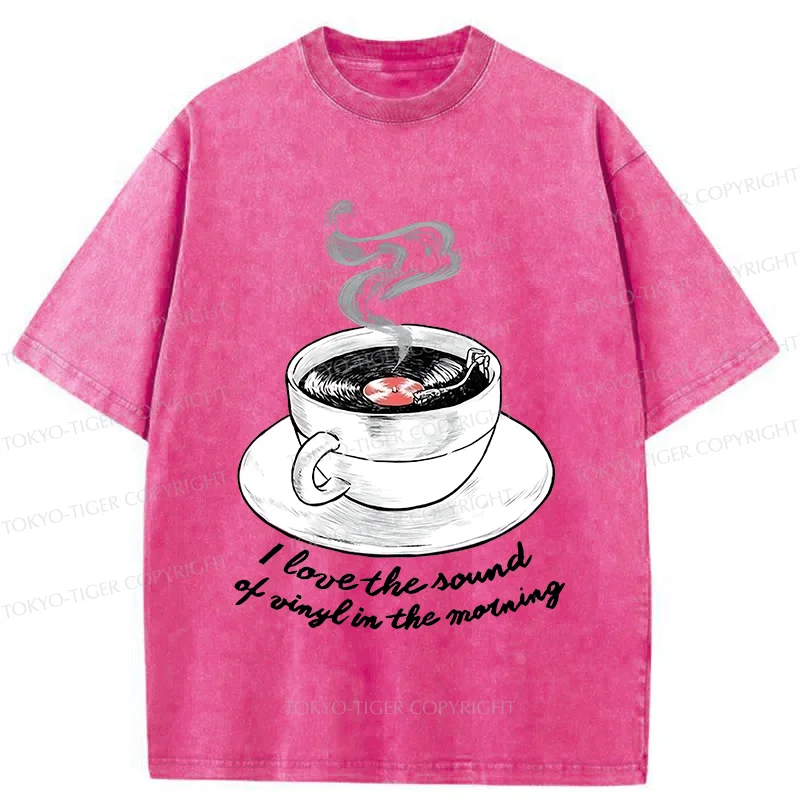 Tokyo-Tiger Coffee Records Washed T-Shirt