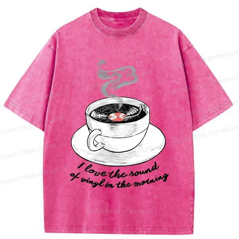 Tokyo-Tiger Coffee Records Washed T-Shirt