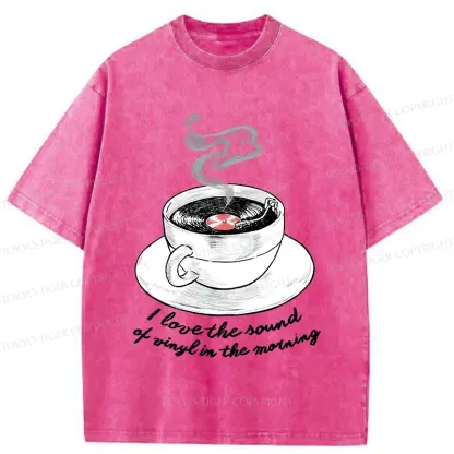 Tokyo-Tiger Coffee Records Washed T-Shirt