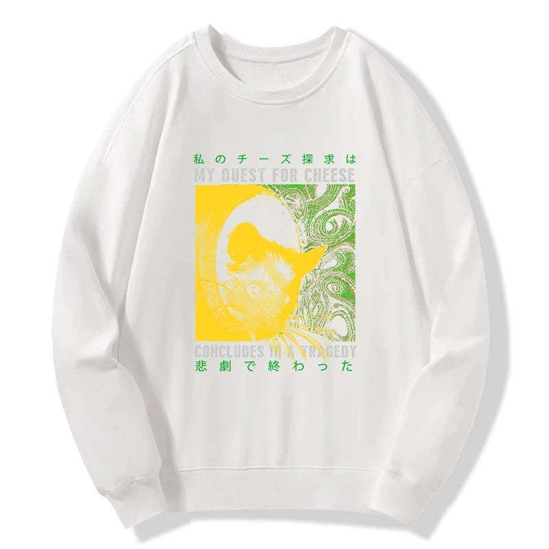 Tokyo-Tiger Mouse Has A Passion For Cheese Sweatshirt