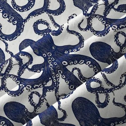 Tokyo-Tiger Ocean Octopus Button-up Shirt