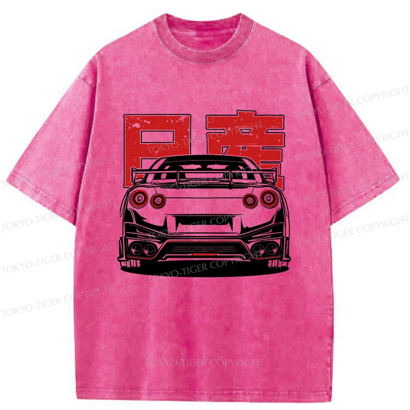 Tokyo-Tiger Japanese Classic Racing Washed T-Shirt