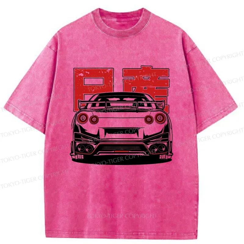 Tokyo-Tiger Japanese Classic Racing Washed T-Shirt Sale