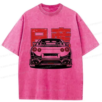Tokyo-Tiger Japanese Classic Racing Washed T-Shirt