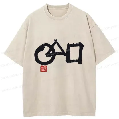 Tokyo-Tiger Marusankakushikaku Zen Washed T-Shirt