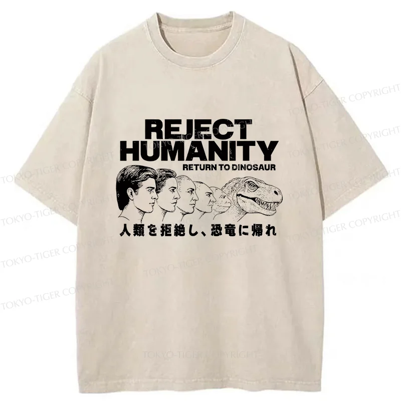 Tokyo-Tiger Return To Dinosaur Washed T-Shirt