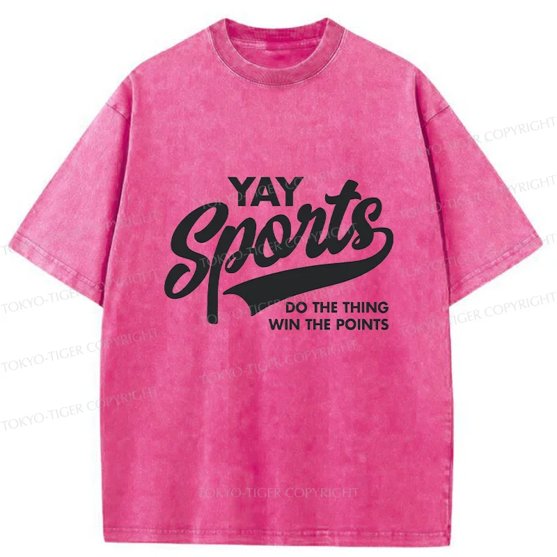 Tokyo-Tiger Sports Funny Washed T-Shirt