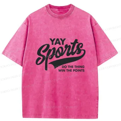 Tokyo-Tiger Sports Funny Washed T-Shirt