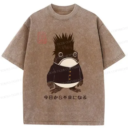 Tokyo-Tiger Going To Get Bad From Today Washed T-Shirt