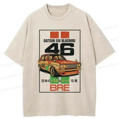 Tokyo-Tiger Classic Racing Japan Washed T-Shirt