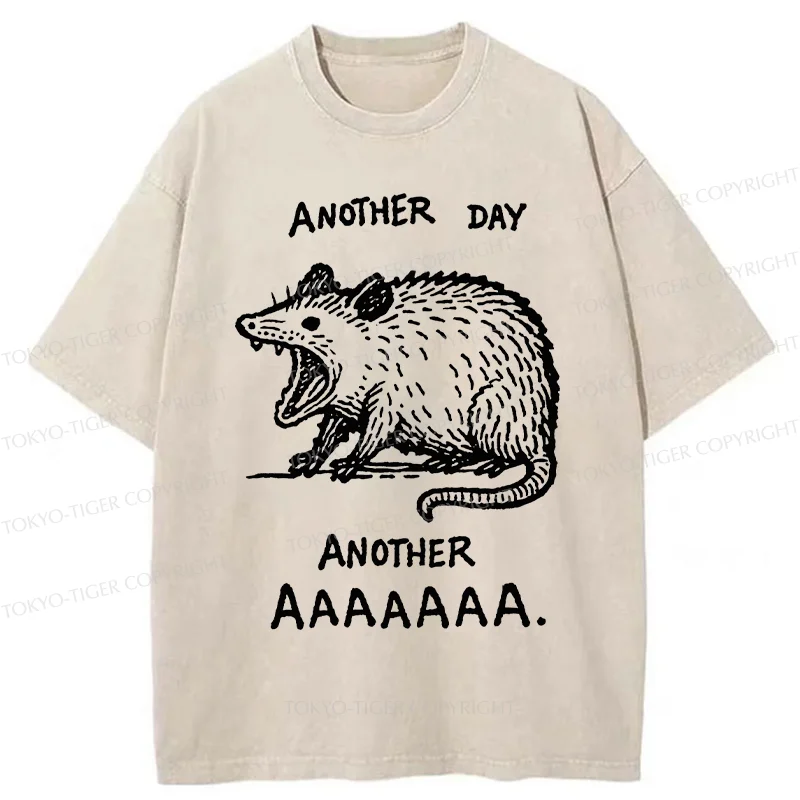 Tokyo-Tiger Screaming Possum Washed T-Shirt