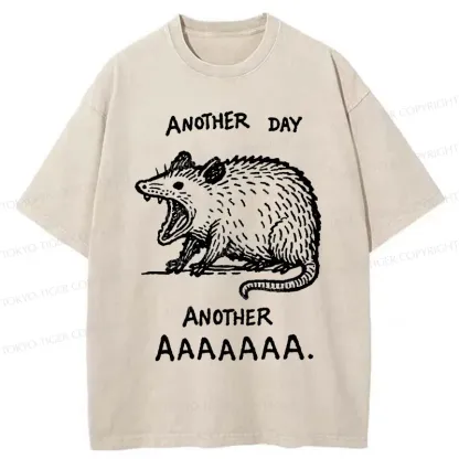 Tokyo-Tiger Screaming Possum Washed T-Shirt