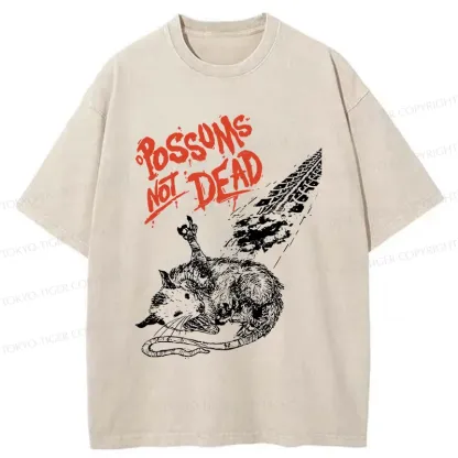 Tokyo-Tiger Possums Don't Die Washed T-Shirt