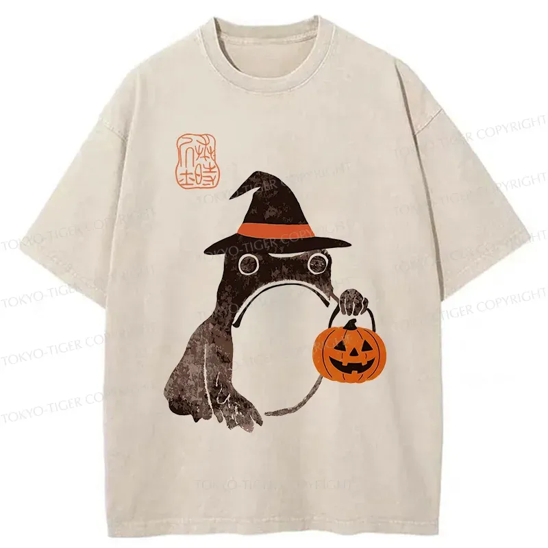 Tokyo-Tiger Halloween Frog Washed T-Shirt Sale