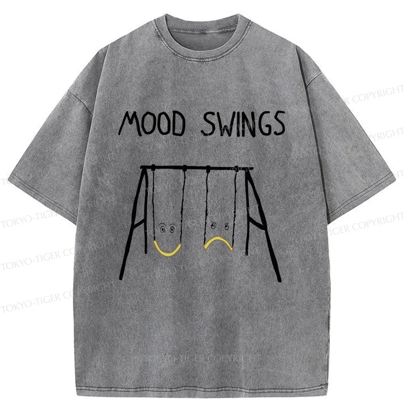Tokyo-Tiger Swing Changes Your Mood Washed T-Shirt