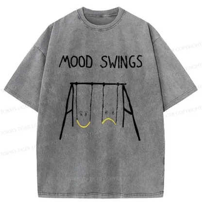 Tokyo-Tiger Swing Changes Your Mood Washed T-Shirt