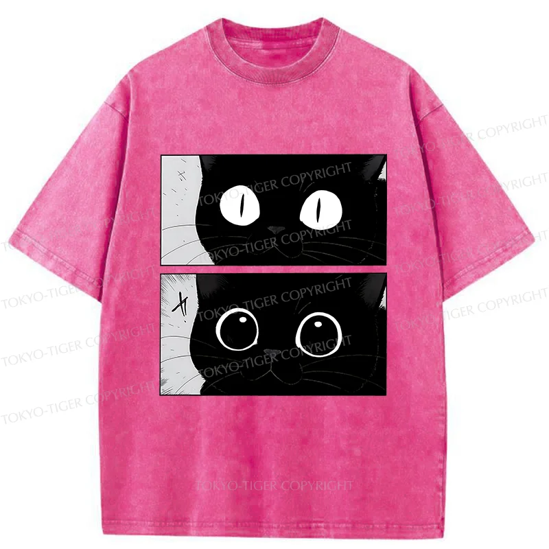 Tokyo-Tiger Become A Cute Cat Washed T-Shirt