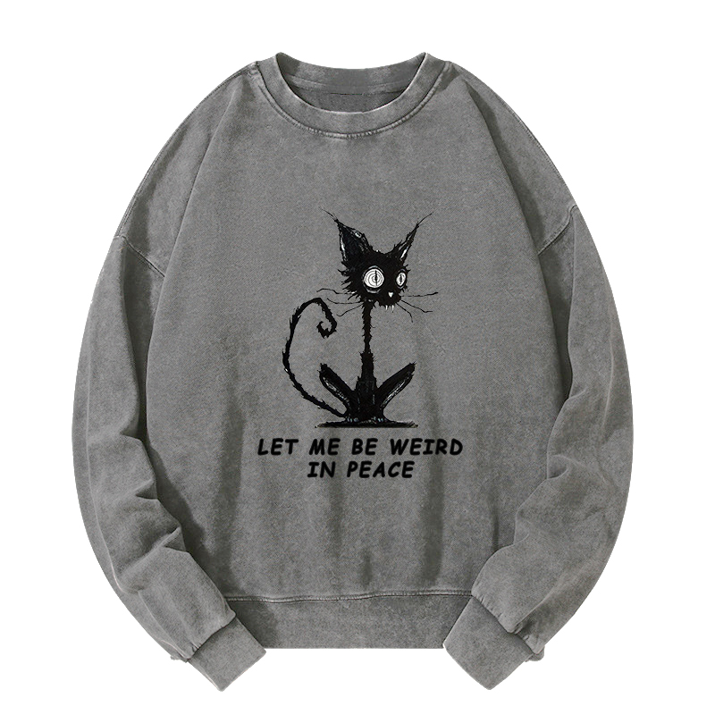 Tokyo-Tiger Cat Gradually Became Strange Washed Sweatshirt