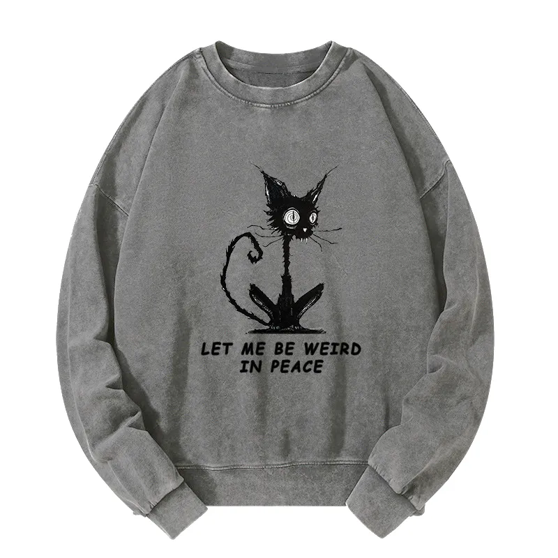 Tokyo-Tiger Cat Gradually Became Strange Washed Sweatshirt