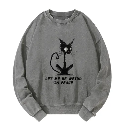 Tokyo-Tiger Cat Gradually Became Strange Washed Sweatshirt