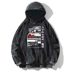 Image of Tokyo-Tiger Nissan Skyline GTR R34 Washed Hoodie