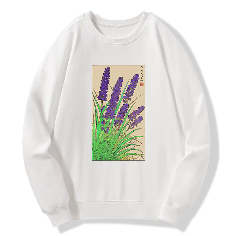 Tokyo-Tiger Japanese Lavender Classic Sweatshirt