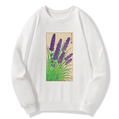 Tokyo-Tiger Japanese Lavender Classic Sweatshirt
