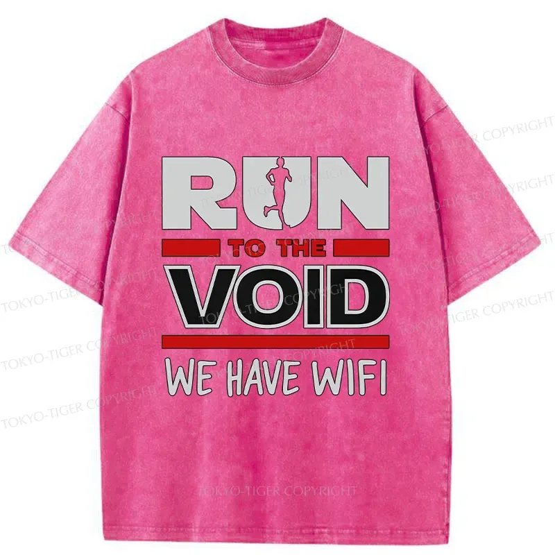 Tokyo-Tiger Funny Run Washed T-Shirt