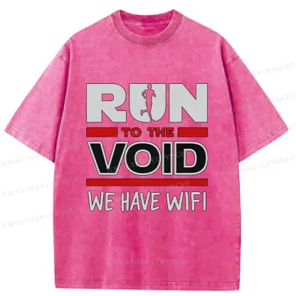 Tokyo-Tiger Funny Run Washed T-Shirt