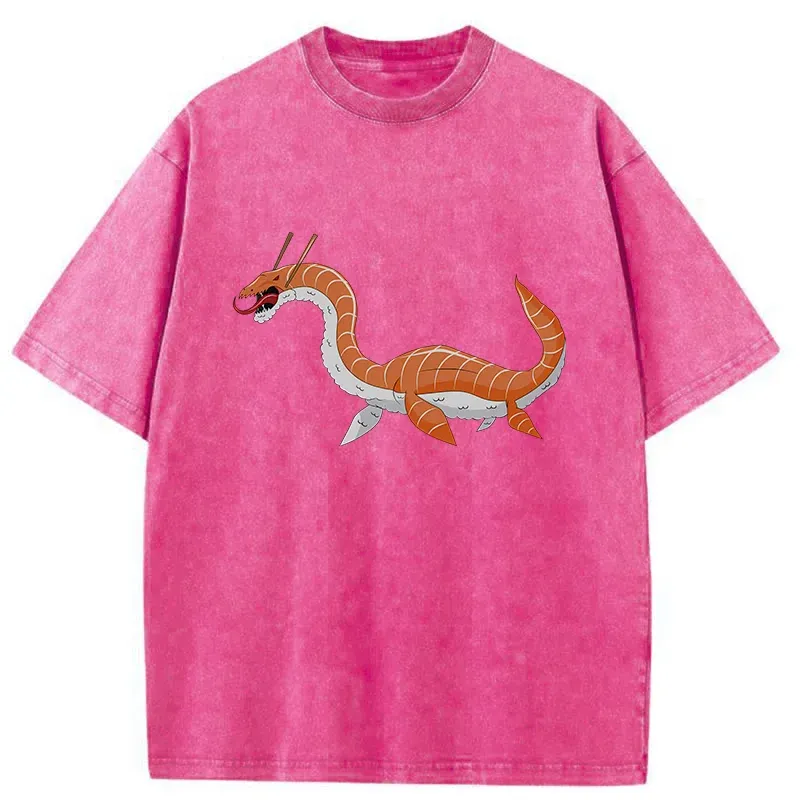 Tokyo-Tiger Sushi Monster Washed T-Shirt