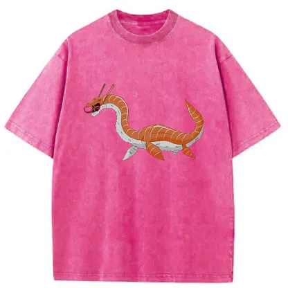 Tokyo-Tiger Sushi Monster Washed T-Shirt