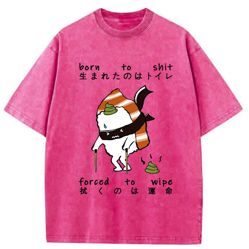 Tokyo-Tiger Sushi Forced To Wipe Washed T-Shirt