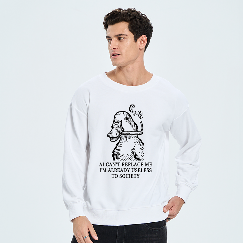 Tokyo-Tiger Smoking Duck Funny Classic Sweatshirt