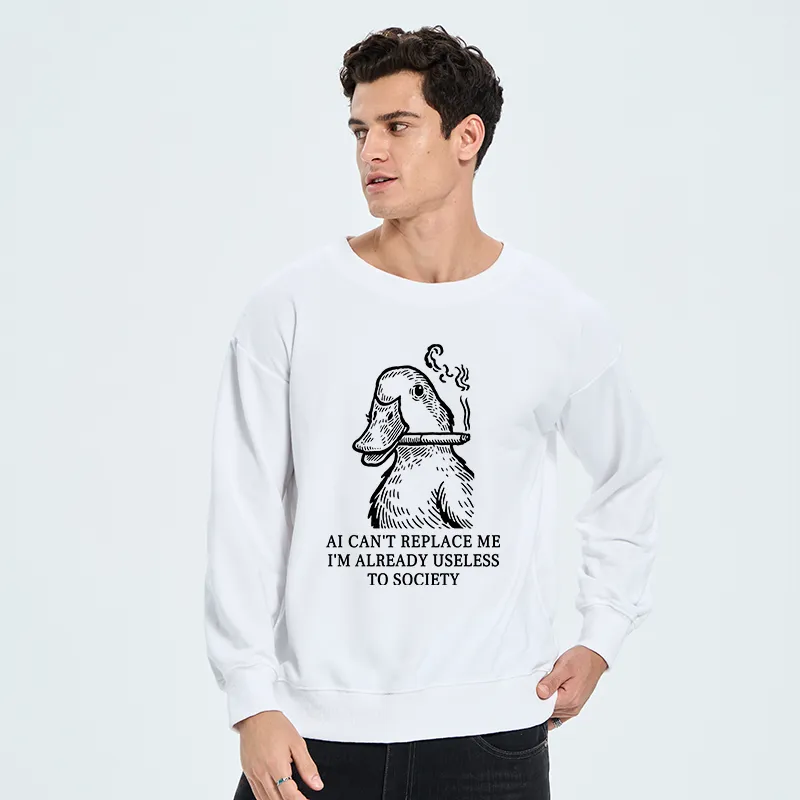 Tokyo-Tiger Smoking Duck Funny Classic Sweatshirt