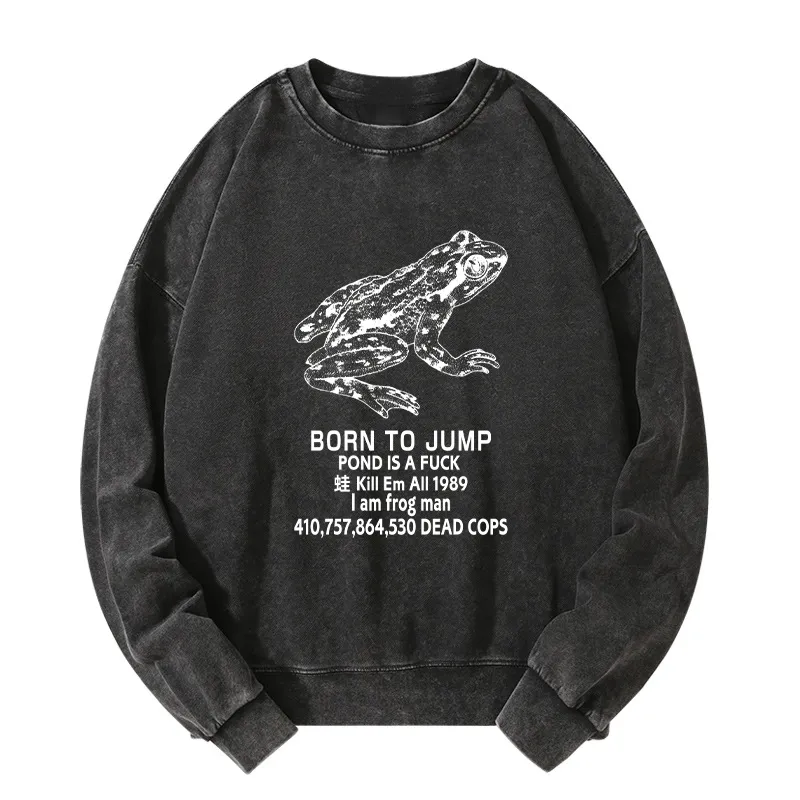 Tokyo-Tiger Born To Jump Washed Sweatshirt