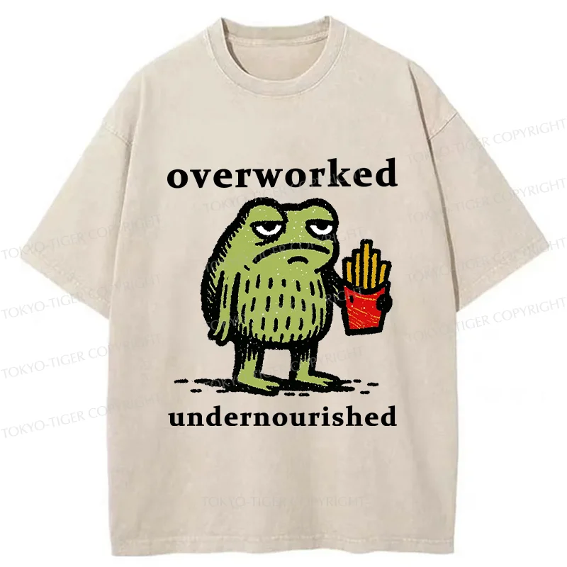 Tokyo-Tiger Decadent And Tired Frog Washed T-Shirt