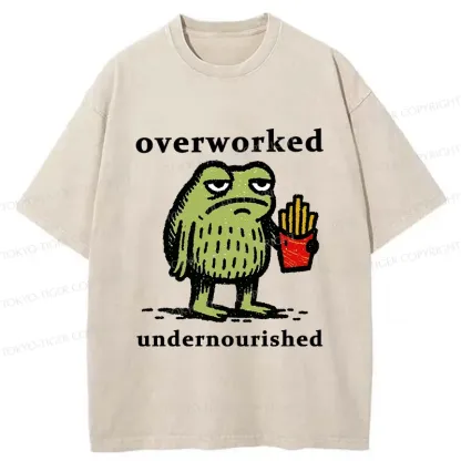 Tokyo-Tiger Decadent And Tired Frog Washed T-Shirt