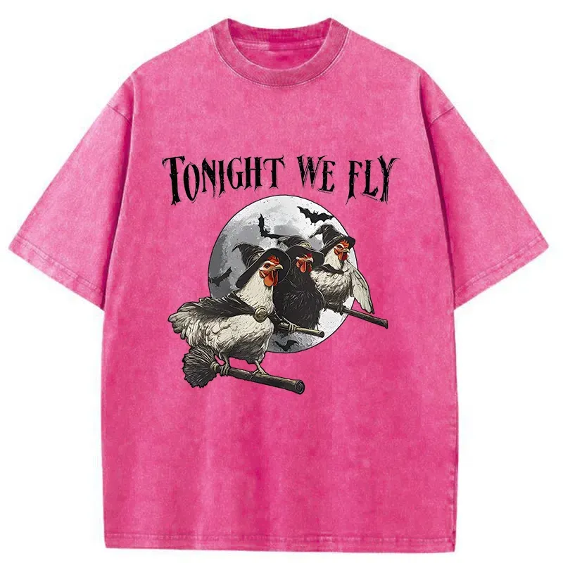 Tokyo-Tiger Magic Flying Chicken Washed T-Shirt