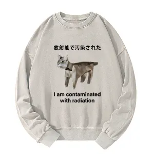 Image of Tokyo-Tiger Cat Contaminated By Radiation Washed Sweatshirt