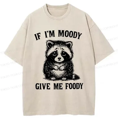 Tokyo-Tiger Raccoons Waiting To Be Fed Washed T-Shirt