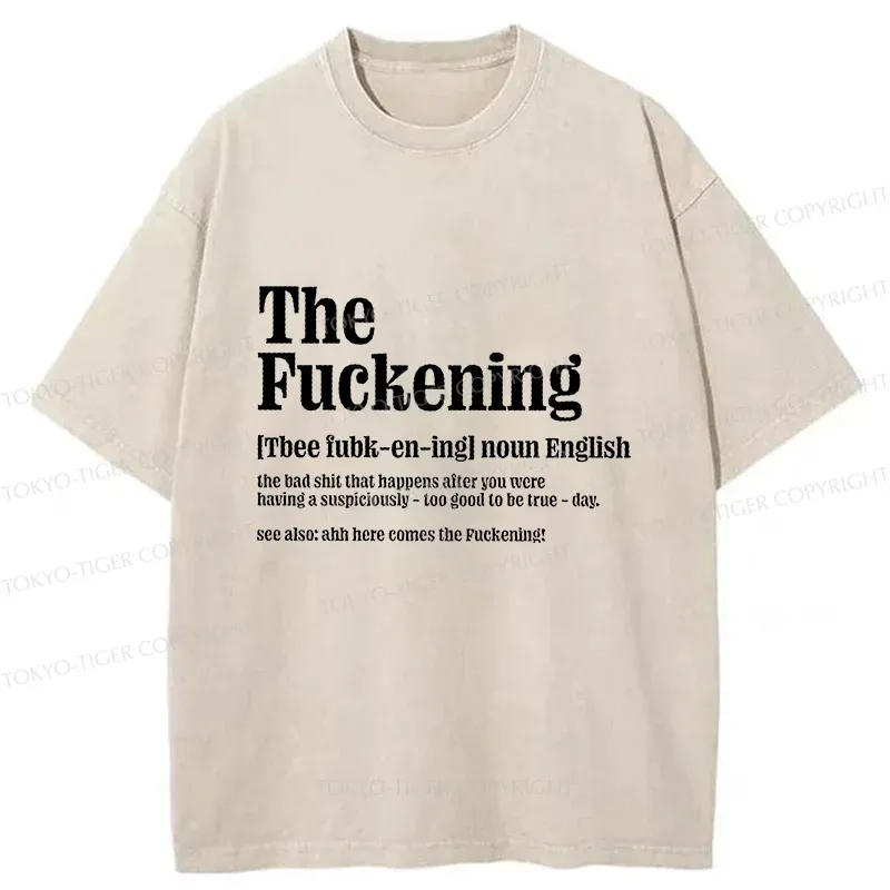 Tokyo-Tiger Funny And Ironic Washed T-Shirt Sale