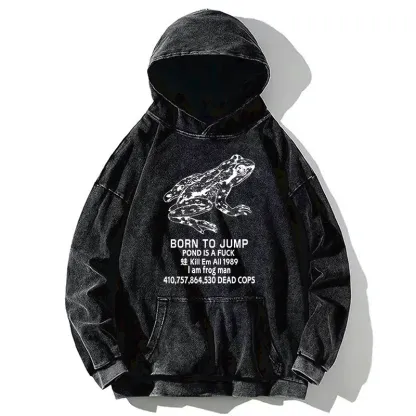 Tokyo-Tiger Born To Jump Washed Hoodie