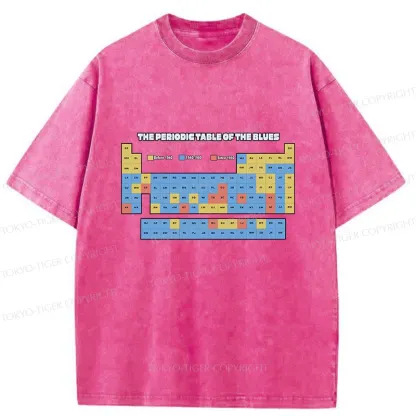 Tokyo-Tiger Blues Singer Element Table Washed T-Shirt
