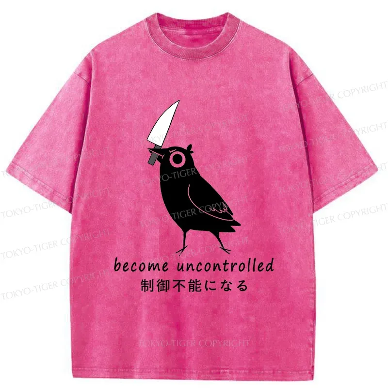 Tokyo-Tiger Uncontrolled Crows Washed T-Shirt