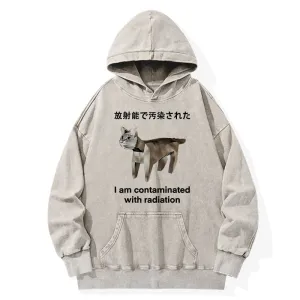 Image of Tokyo-Tiger Cat Contaminated By Radiation Washed Hoodie